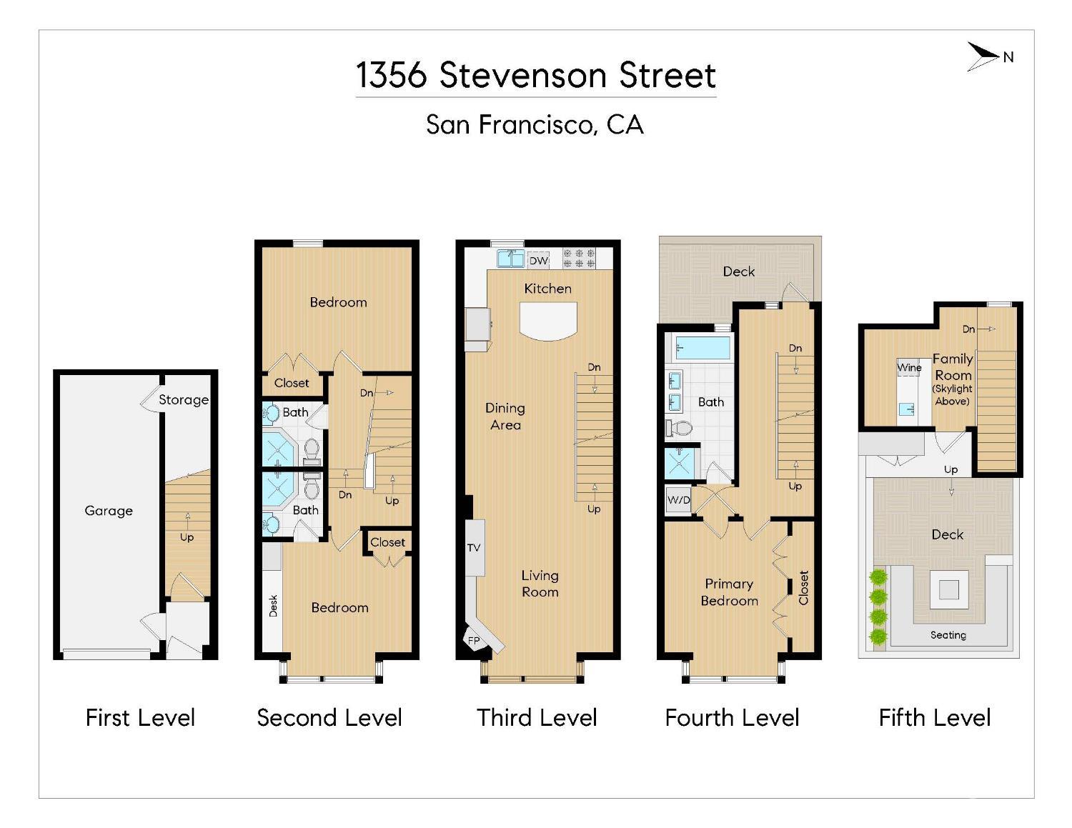 Detail Gallery Image 35 of 36 For 1356 Stevenson St, San Francisco,  CA 94103 - 3 Beds | 3 Baths