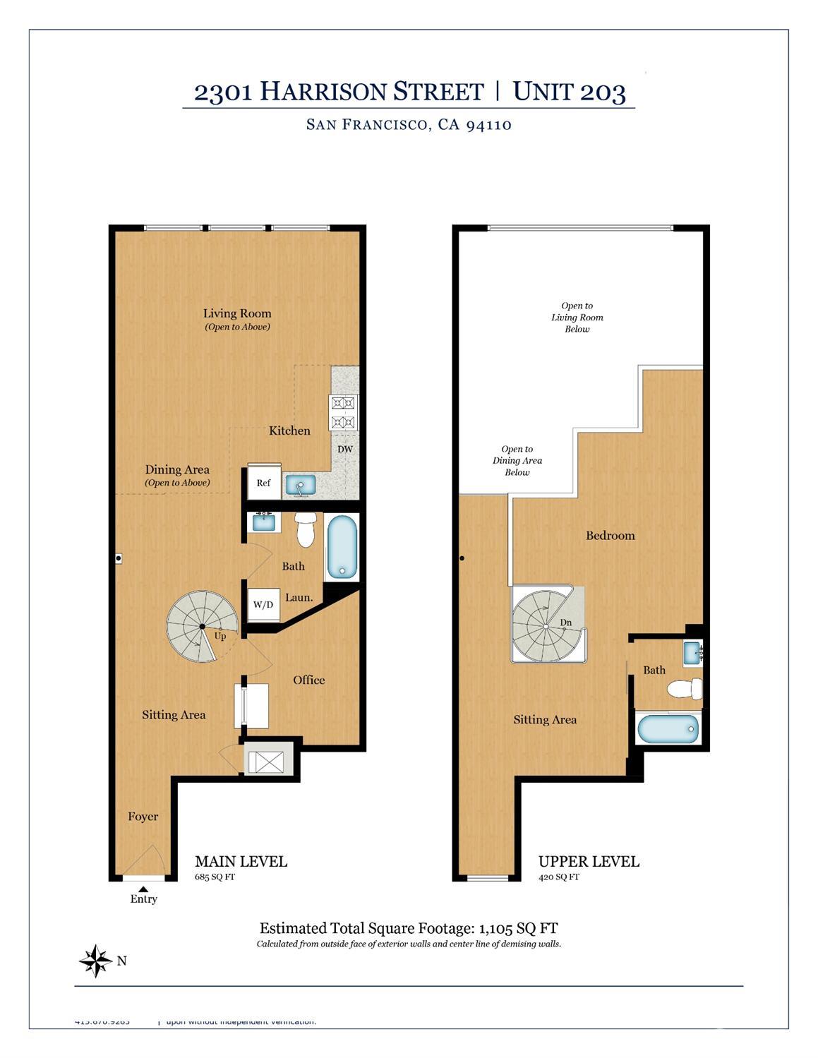 Detail Gallery Image 37 of 41 For 2301 Harrison St #203,  San Francisco,  CA 94110 - 1 Beds | 2 Baths