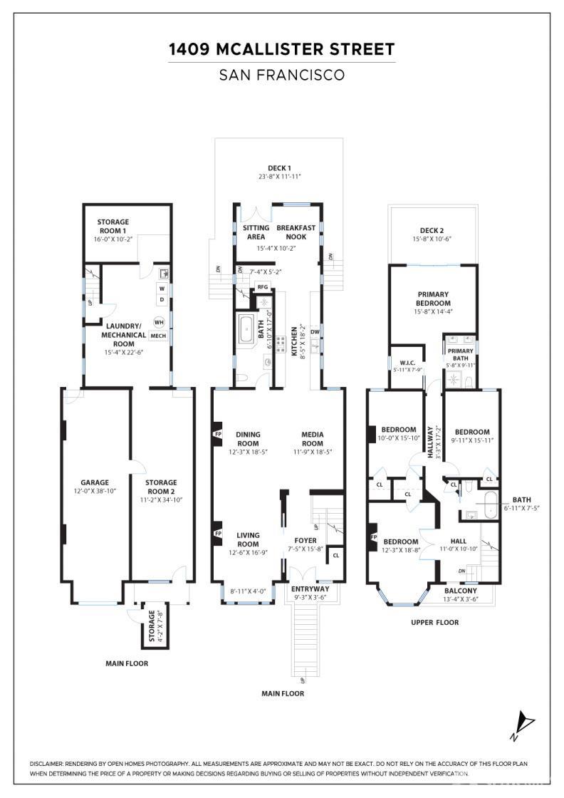 Detail Gallery Image 34 of 34 For 1409 Mcallister St, San Francisco,  CA 94115 - 4 Beds | 3 Baths
