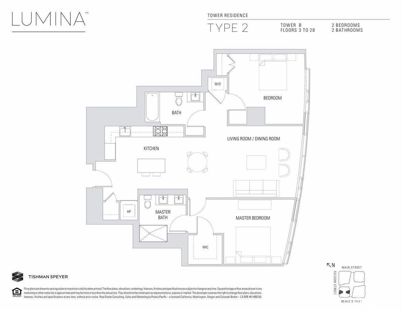 Detail Gallery Image 12 of 35 For 201 Folsom St 4b,  San Francisco,  CA 94105 - 2 Beds | 2 Baths