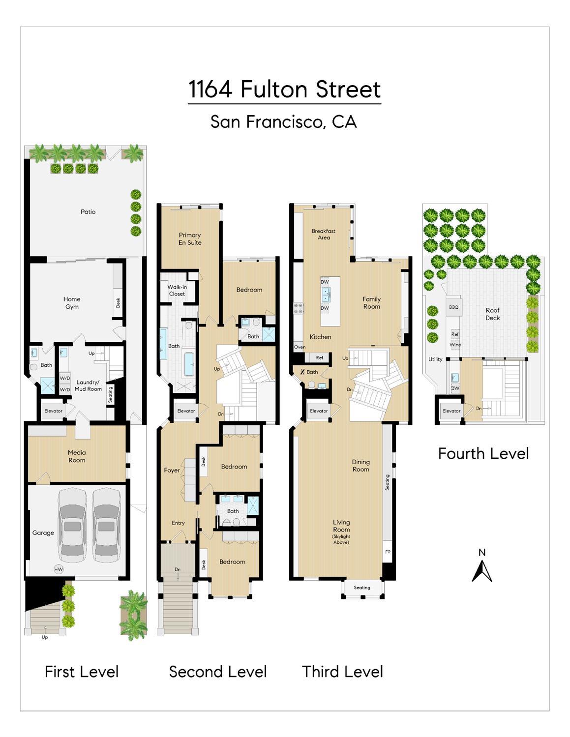 Detail Gallery Image 17 of 17 For 1164 Fulton St, San Francisco,  CA 94117 - 5 Beds | 4/1 Baths