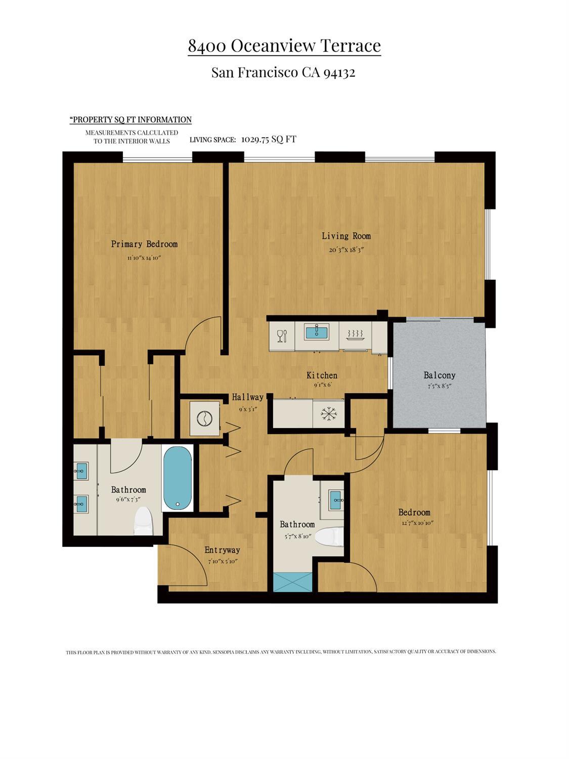 Detail Gallery Image 55 of 55 For 8400 Oceanview Ter #208,  San Francisco,  CA 94132 - 2 Beds | 2 Baths