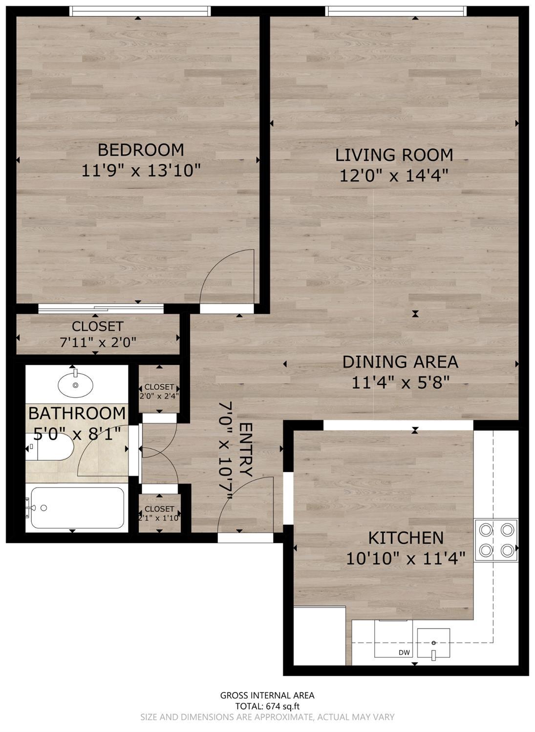 Detail Gallery Image 2 of 21 For 550 South Van Ness Ave #207,  San Francisco,  CA 94110 - 1 Beds | 1 Baths