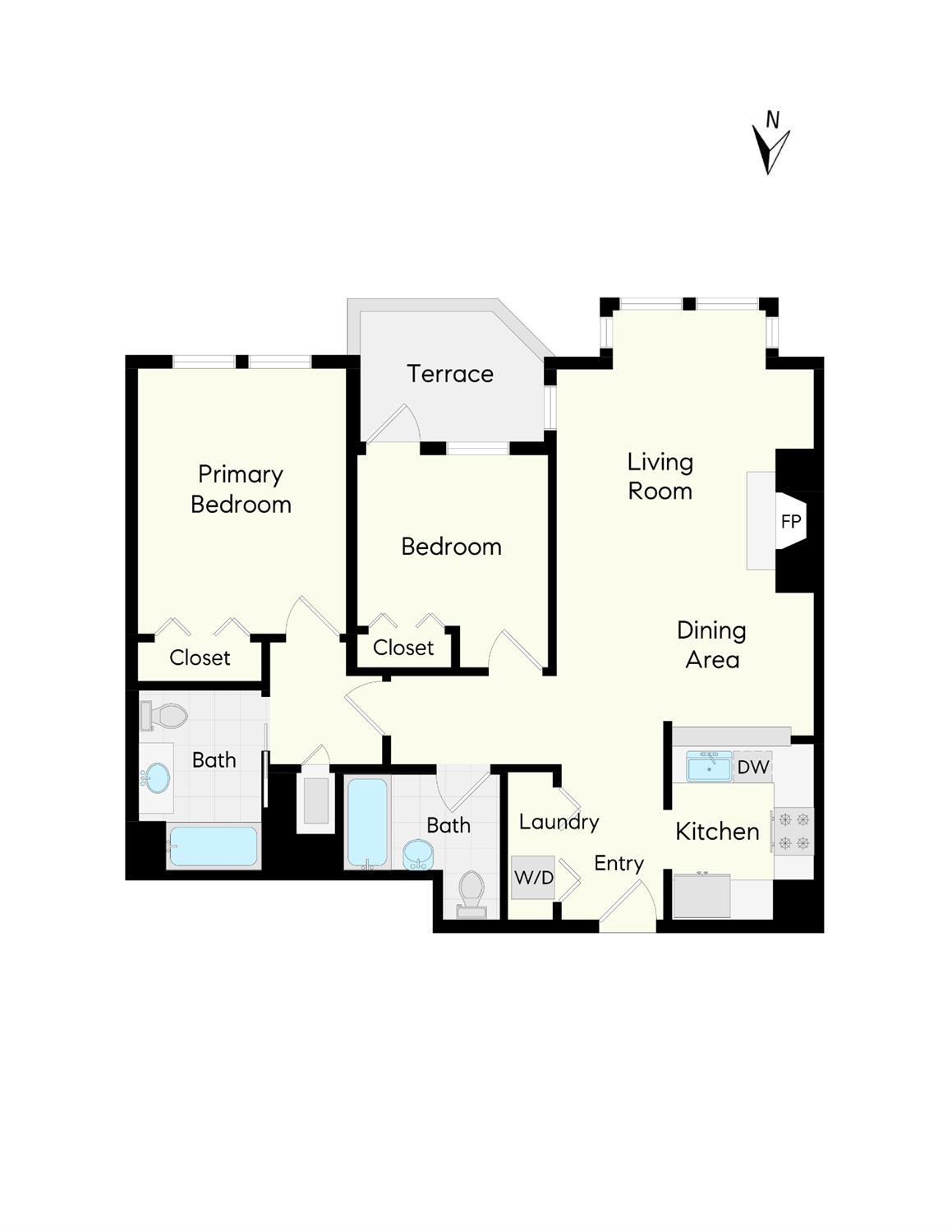 Detail Gallery Image 31 of 31 For 1880 Steiner St #208,  San Francisco,  CA 94115 - 2 Beds | 2 Baths