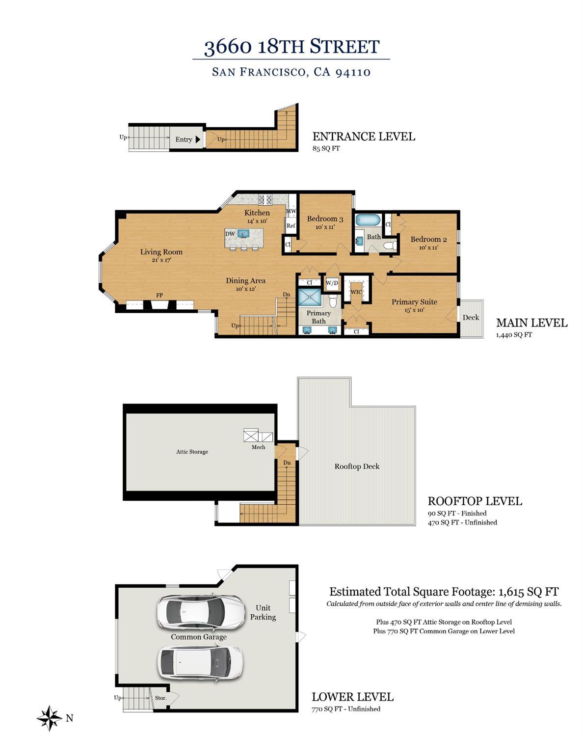 Detail Gallery Image 57 of 57 For 3660 18th St, San Francisco,  CA 94110 - 3 Beds | 2 Baths