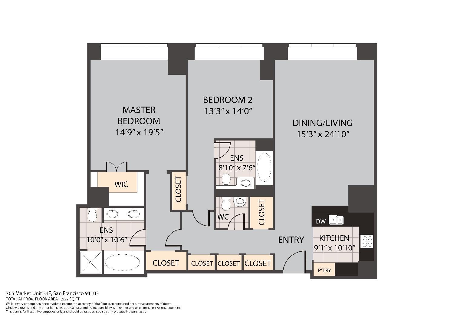 Detail Gallery Image 42 of 42 For 765 Market St 34e,  San Francisco,  CA 94103 - 2 Beds | 2/1 Baths