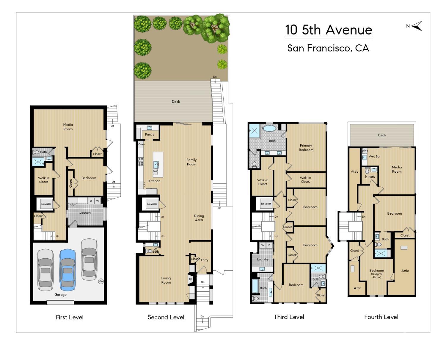 Detail Gallery Image 37 of 37 For 10 5th Ave, San Francisco,  CA 94118 - 7 Beds | 4/2 Baths