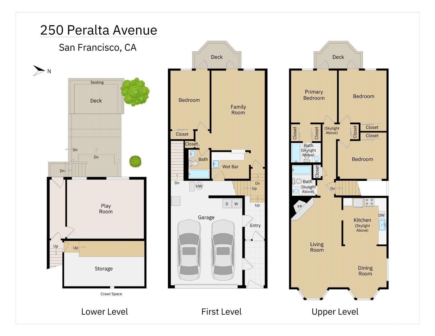 Detail Gallery Image 81 of 81 For 250 Peralta Ave, San Francisco,  CA 94110 - 4 Beds | 3 Baths