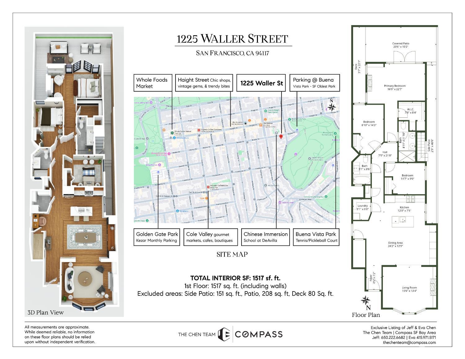 Detail Gallery Image 40 of 40 For 1225 Waller St, San Francisco,  CA 94117 - 3 Beds | 2 Baths