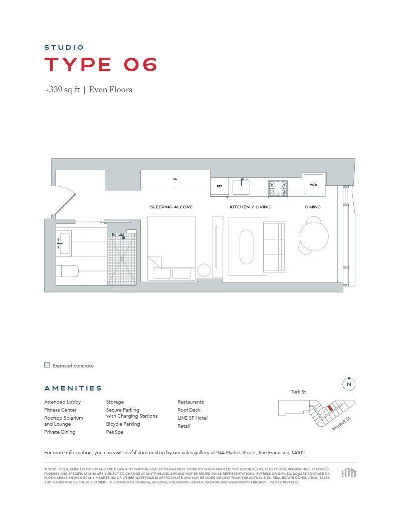 Detail Gallery Image 6 of 14 For 960 Market St #806,  San Francisco,  CA 94102 - 0 Beds | 1 Baths