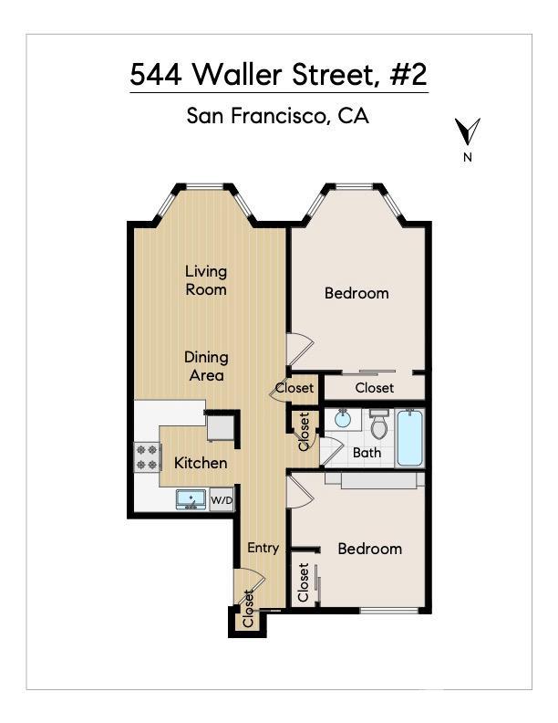 Detail Gallery Image 22 of 32 For 544 Waller St #2,  San Francisco,  CA 94127 - 2 Beds | 1 Baths