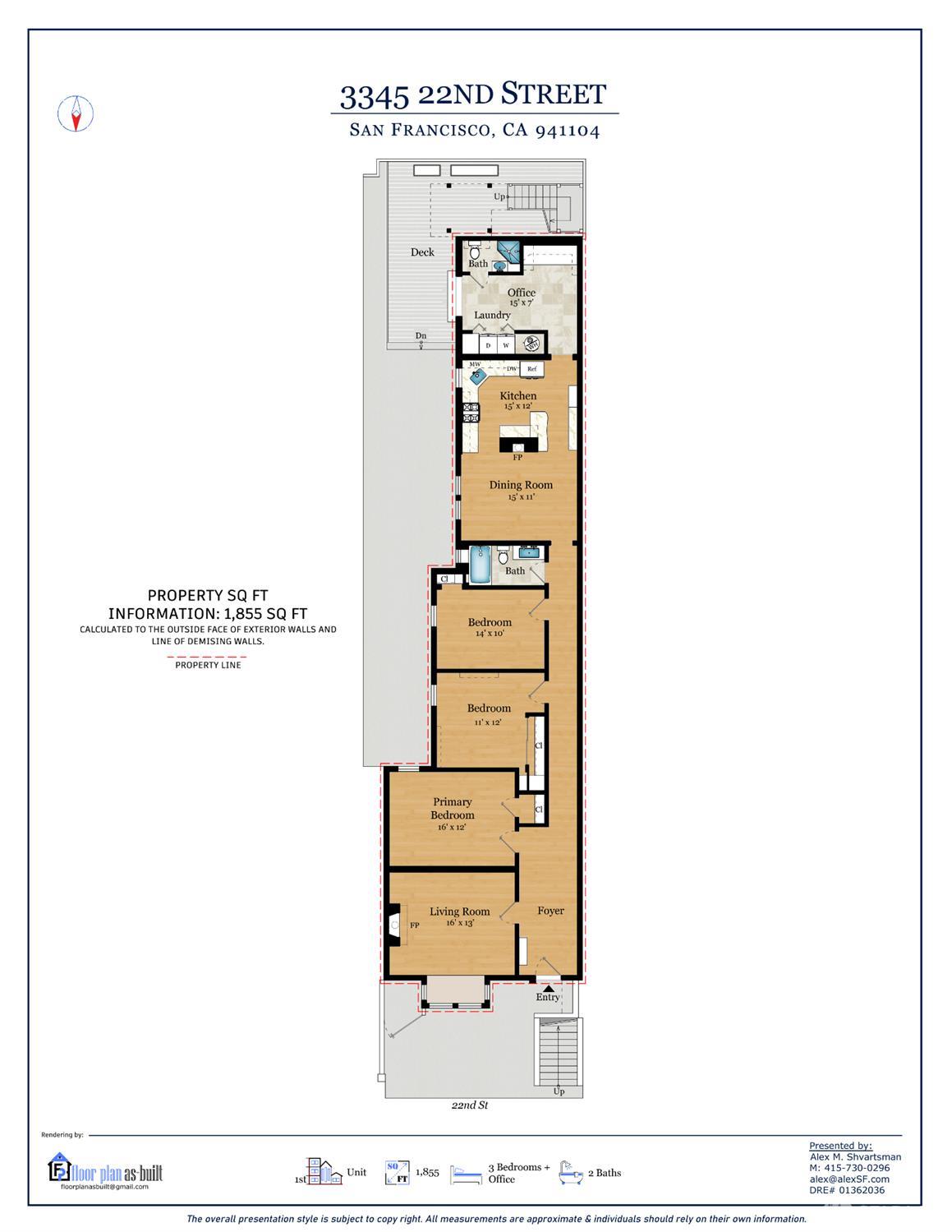 Detail Gallery Image 34 of 34 For 3345 22nd St, San Francisco,  CA 94110 - 3 Beds | 2 Baths