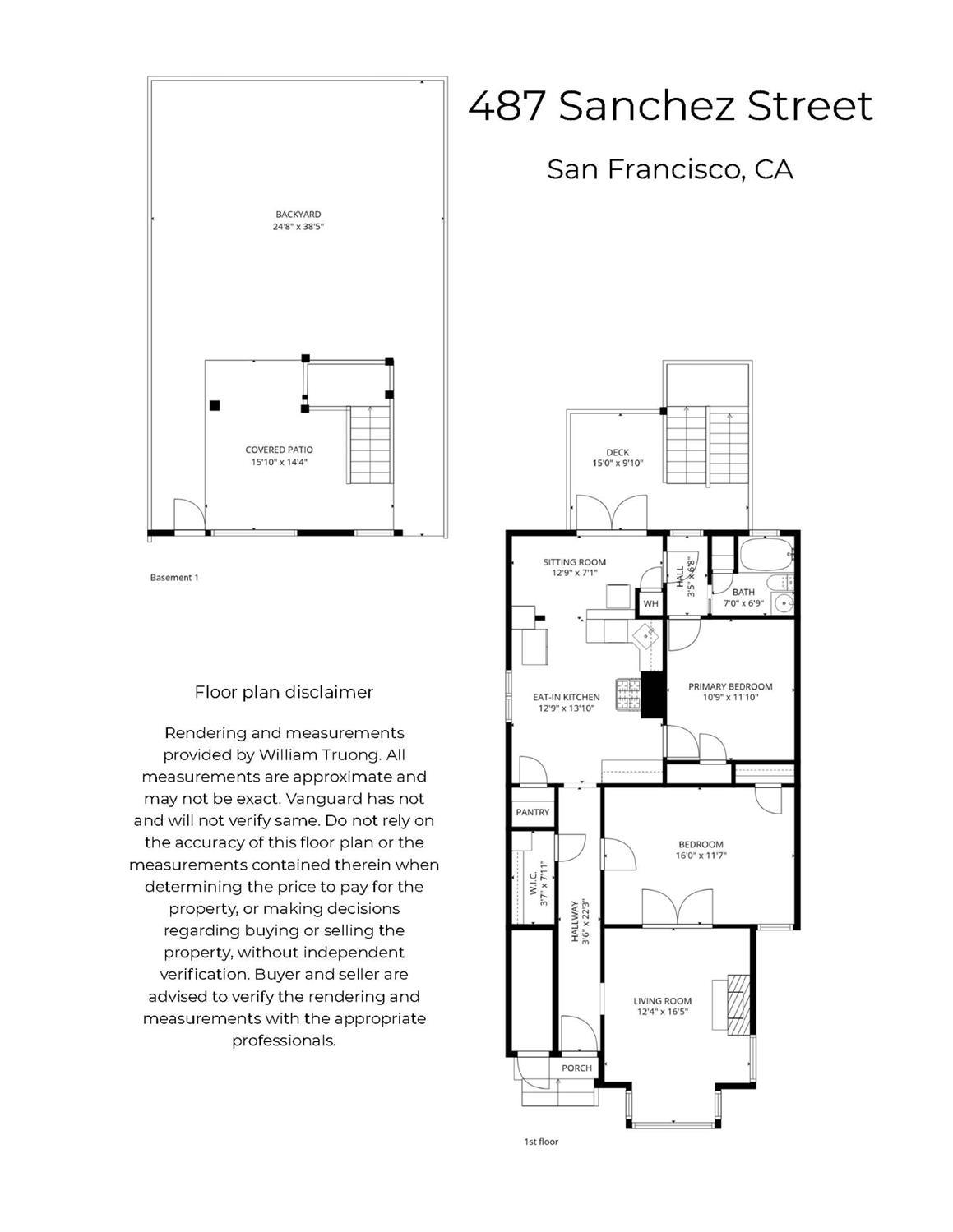 Detail Gallery Image 35 of 35 For 487 Sanchez St, San Francisco,  CA 94114 - 2 Beds | 1 Baths