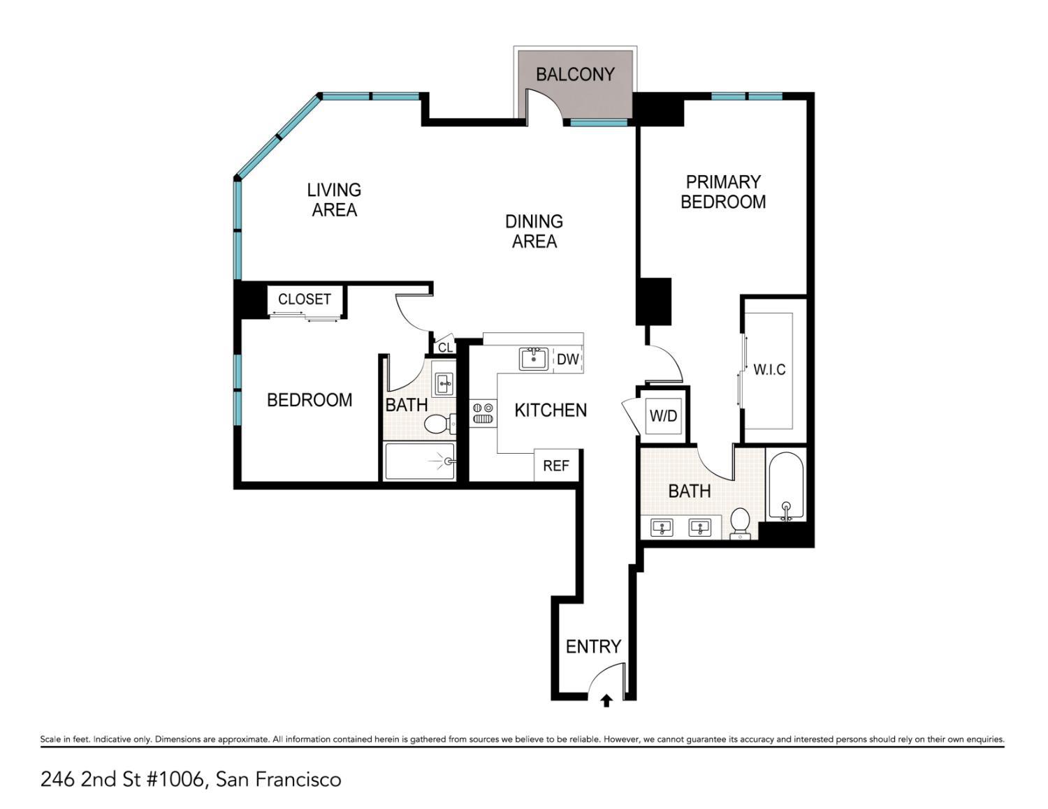 Detail Gallery Image 25 of 45 For 246 2nd St #1006,  San Francisco,  CA 94105 - 2 Beds | 2 Baths