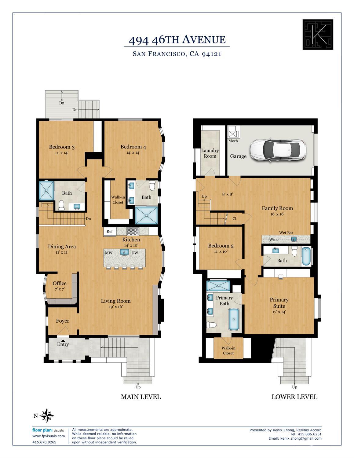 Detail Gallery Image 8 of 99 For 494 46th Ave, San Francisco,  CA 94121 - 4 Beds | 4 Baths