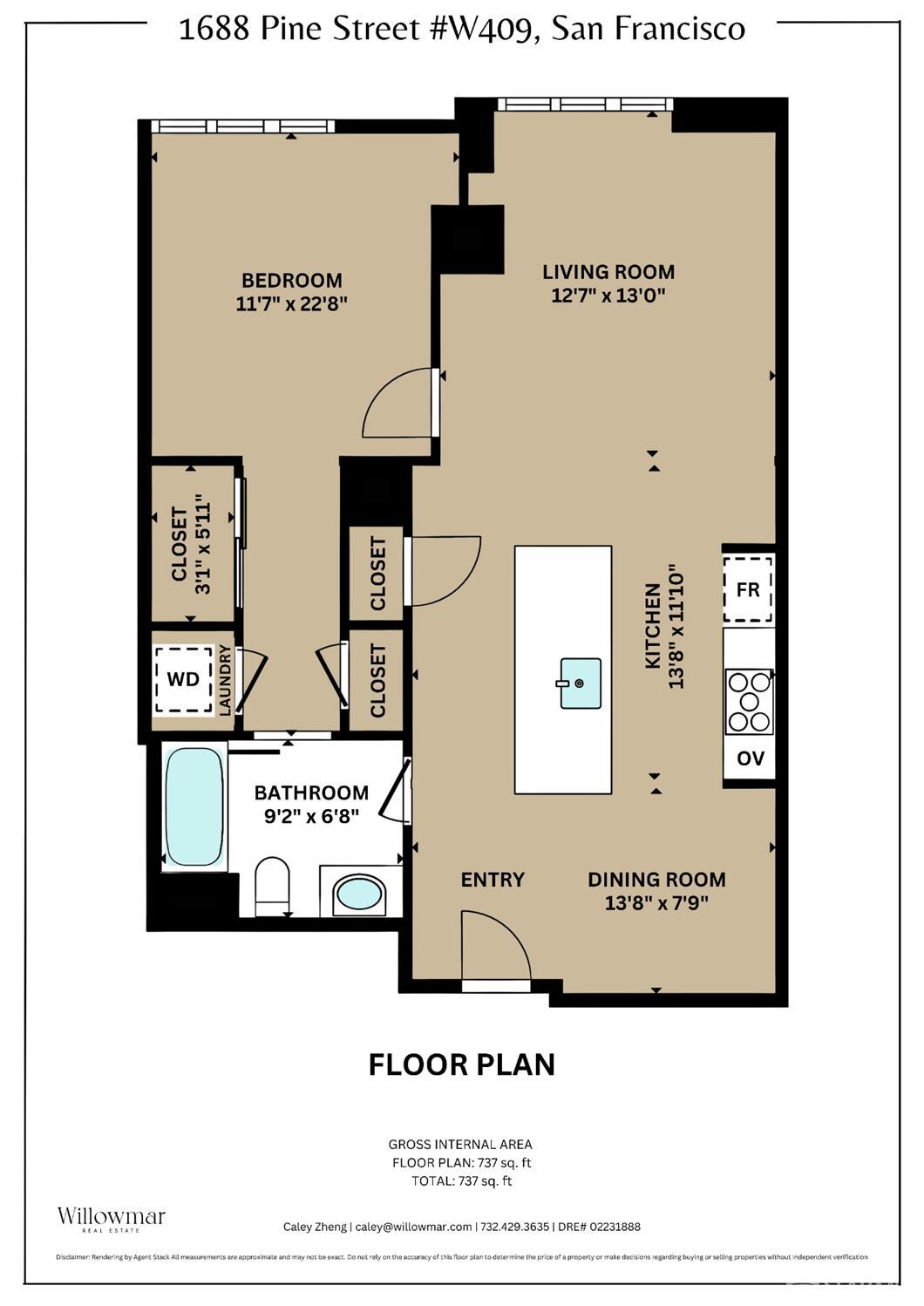 Detail Gallery Image 76 of 76 For 1688 Pine St #W409,  San Francisco,  CA 94109 - 1 Beds | 1 Baths