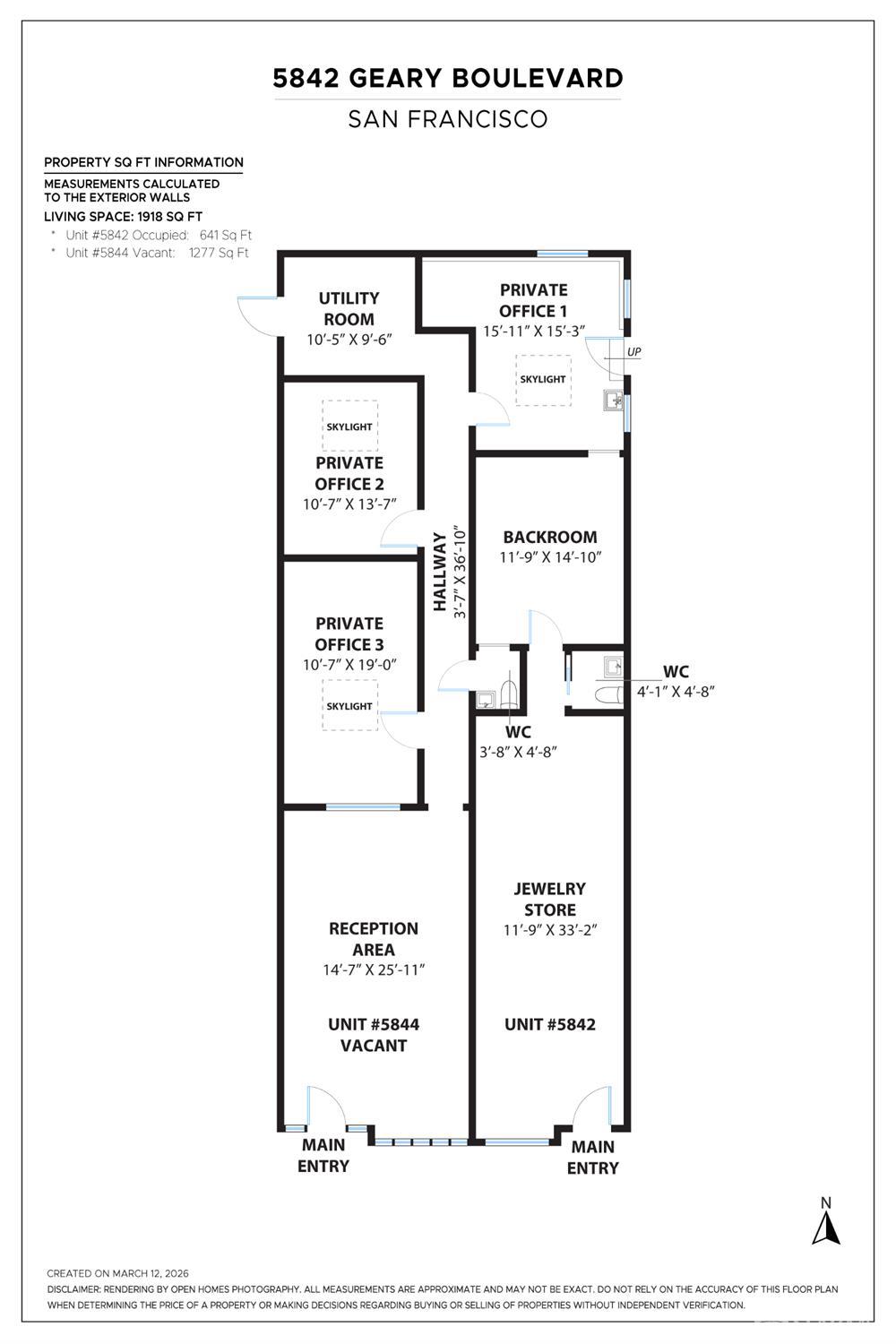 Detail Gallery Image 2 of 11 For 5842 Geary Blvd, San Francisco,  CA 94123 - – Beds | – Baths