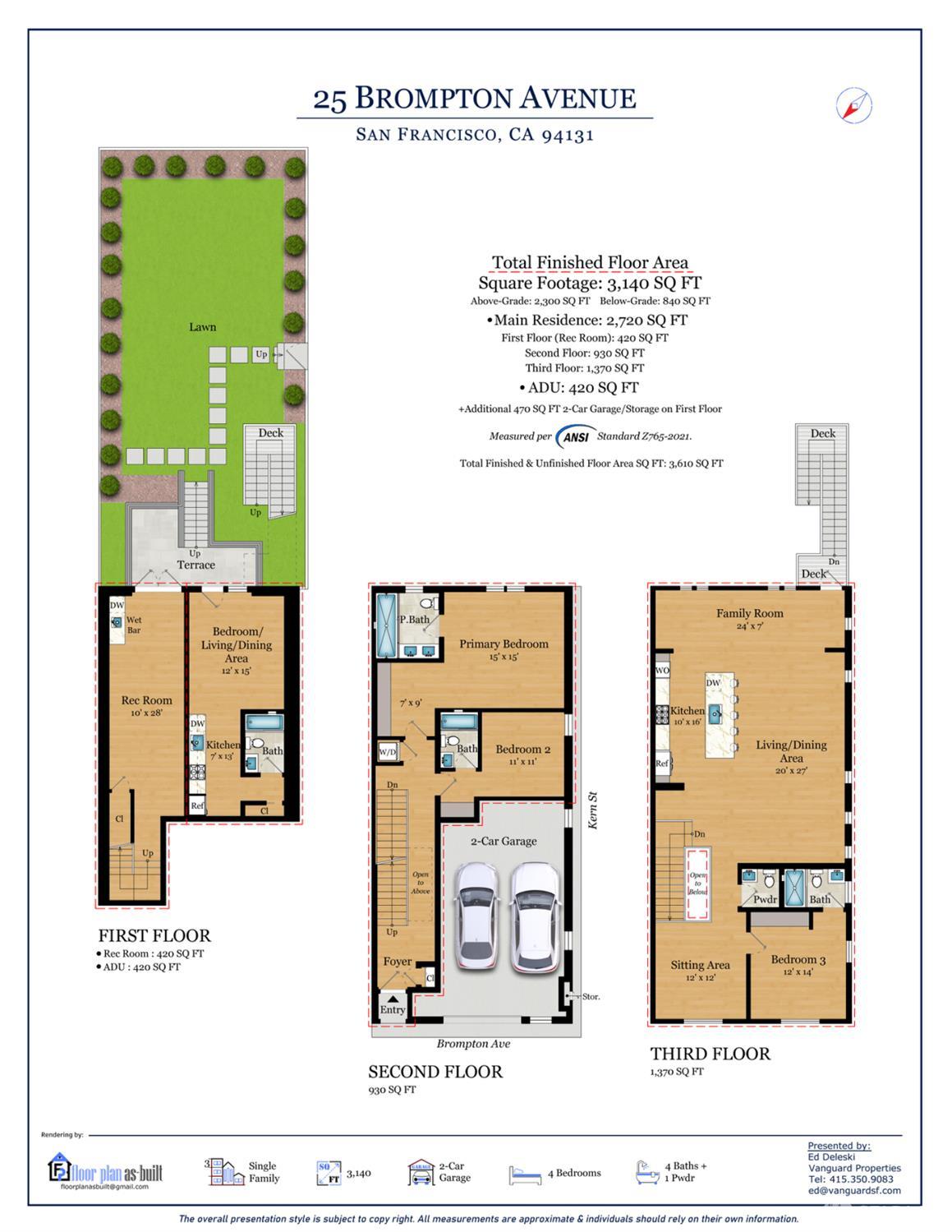 Detail Gallery Image 38 of 39 For 25 Brompton Ave, San Francisco,  CA 94131 - 4 Beds | 4/1 Baths