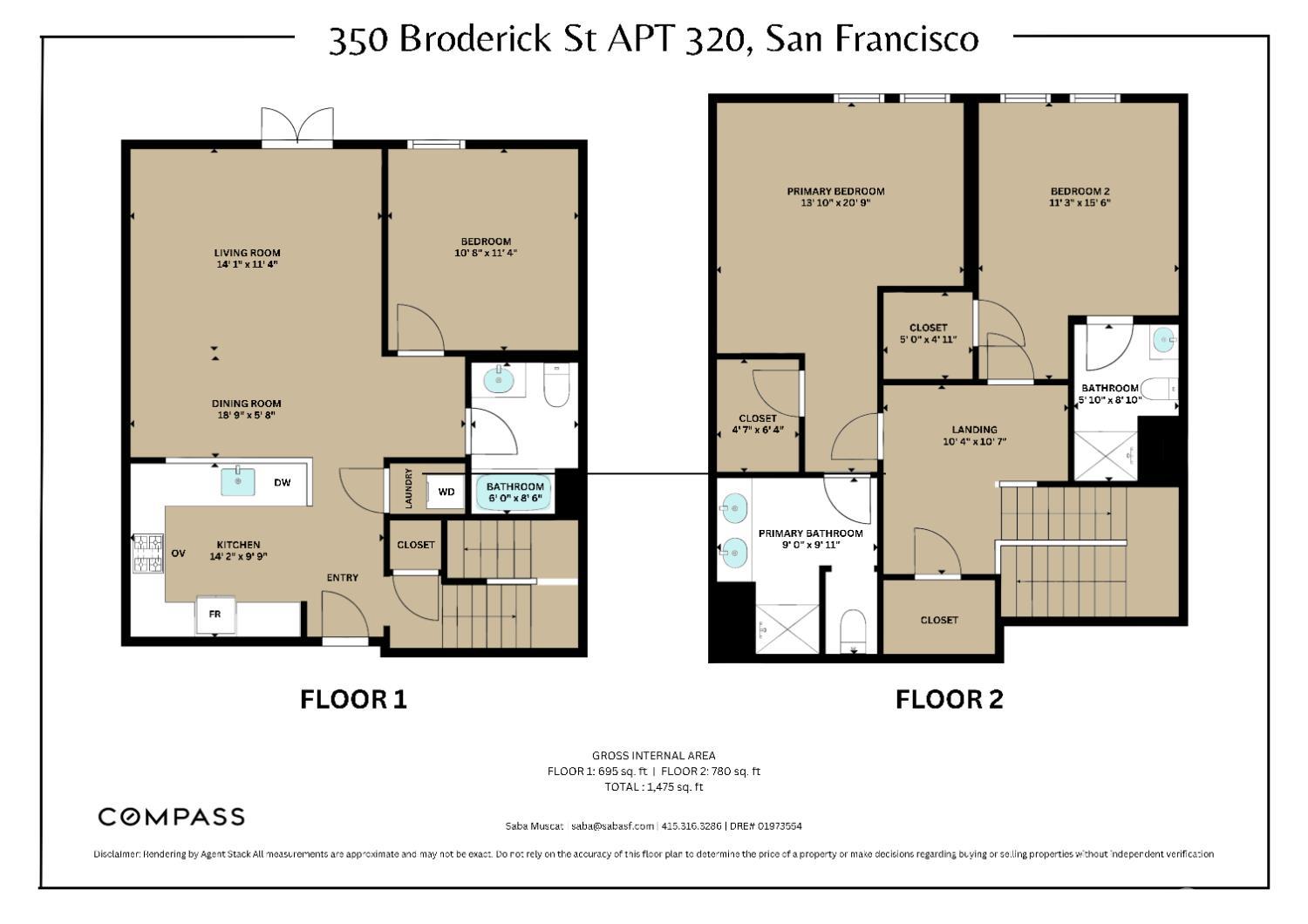 Detail Gallery Image 52 of 52 For 350 Broderick St #320,  San Francisco,  CA 94117 - 3 Beds | 3 Baths