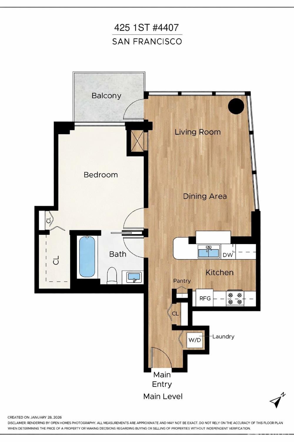 Detail Gallery Image 12 of 50 For 425 1st St #4407,  San Francisco,  CA 94105 - 1 Beds | 1 Baths