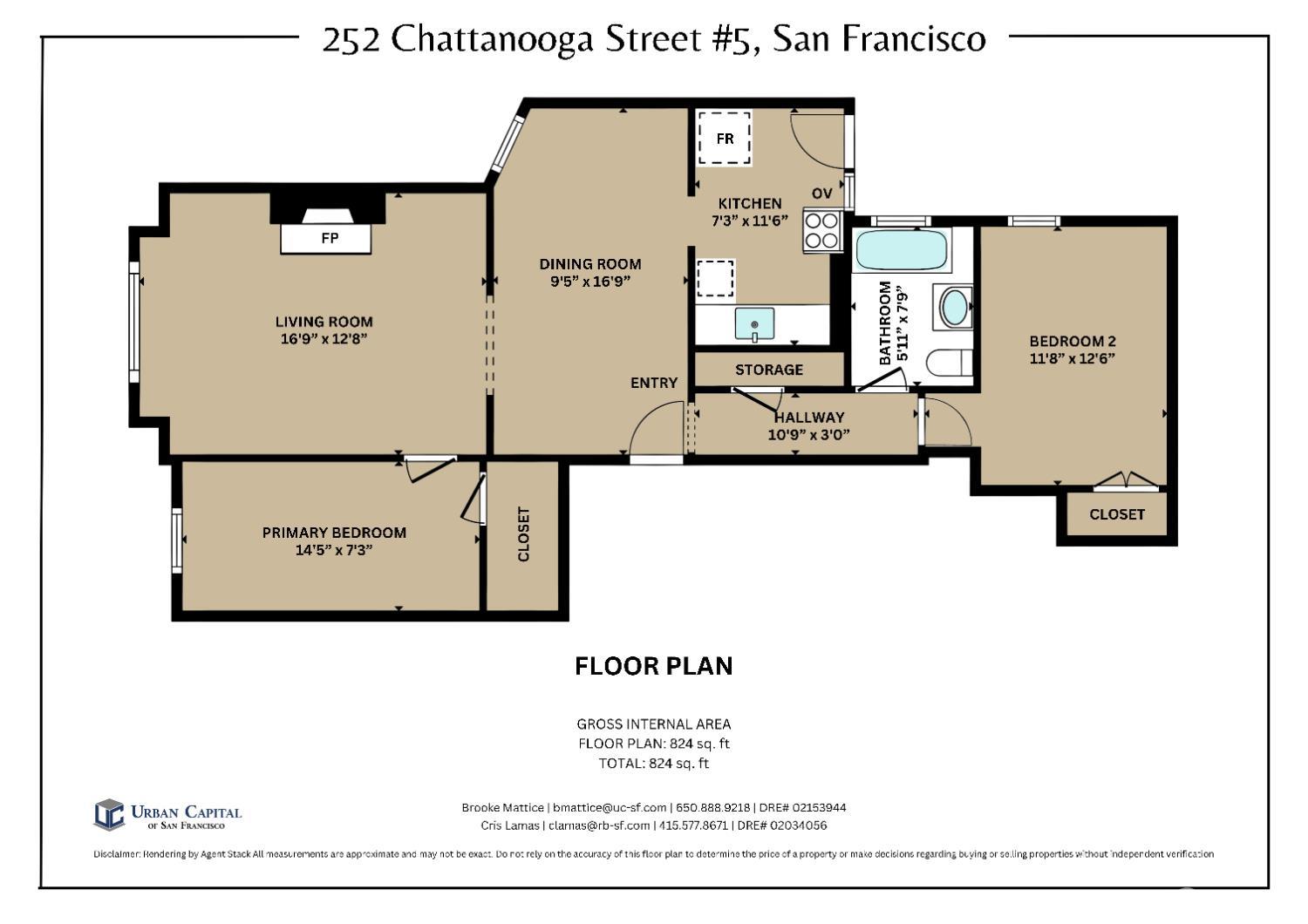 Detail Gallery Image 40 of 40 For 252 Chattanooga St, San Francisco,  CA 94114 - – Beds | – Baths