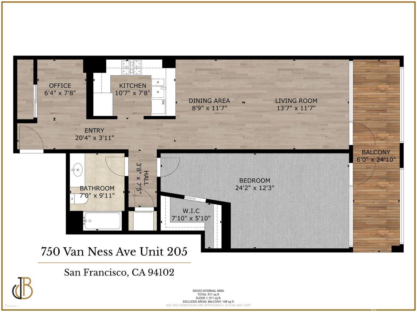 Detail Gallery Image 68 of 68 For 750 Van Ness Ave #205,  San Francisco,  CA 94102 - 1 Beds | 1 Baths