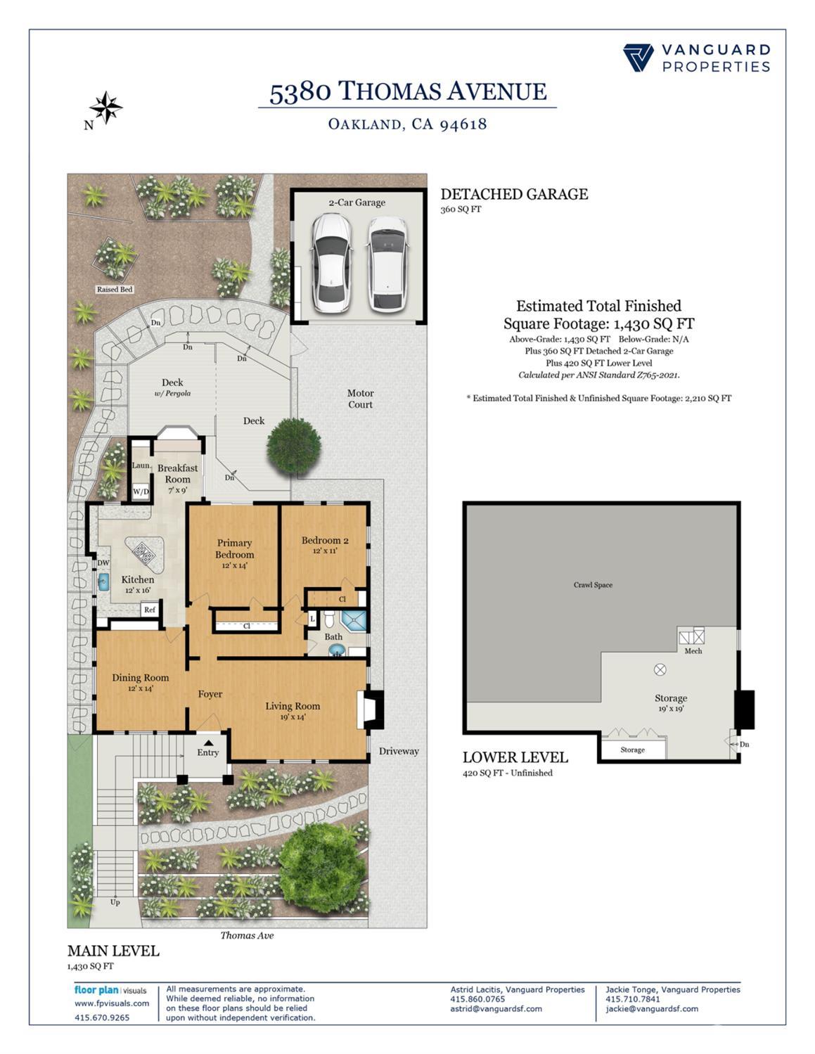 Detail Gallery Image 3 of 27 For 5380 Thomas Ave, Oakland,  CA 94618 - 2 Beds | 1 Baths