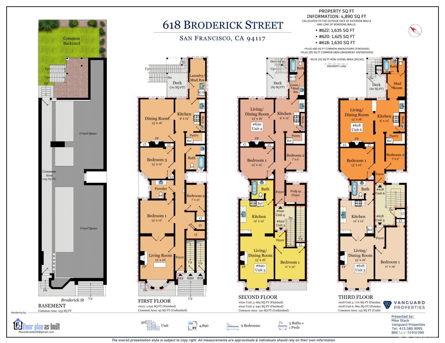 Detail Gallery Image 3 of 16 For 618 Broderick St, San Francisco,  CA 94117 - – Beds | – Baths