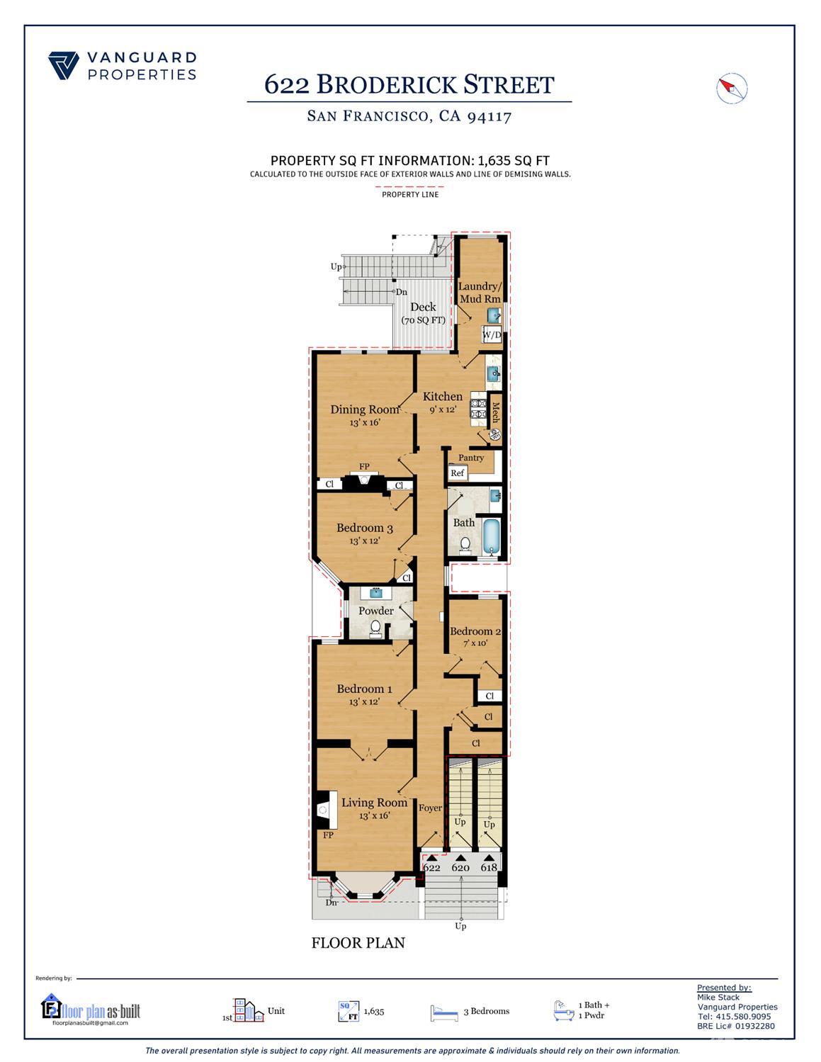 Detail Gallery Image 4 of 16 For 618 Broderick St, San Francisco,  CA 94117 - – Beds | – Baths