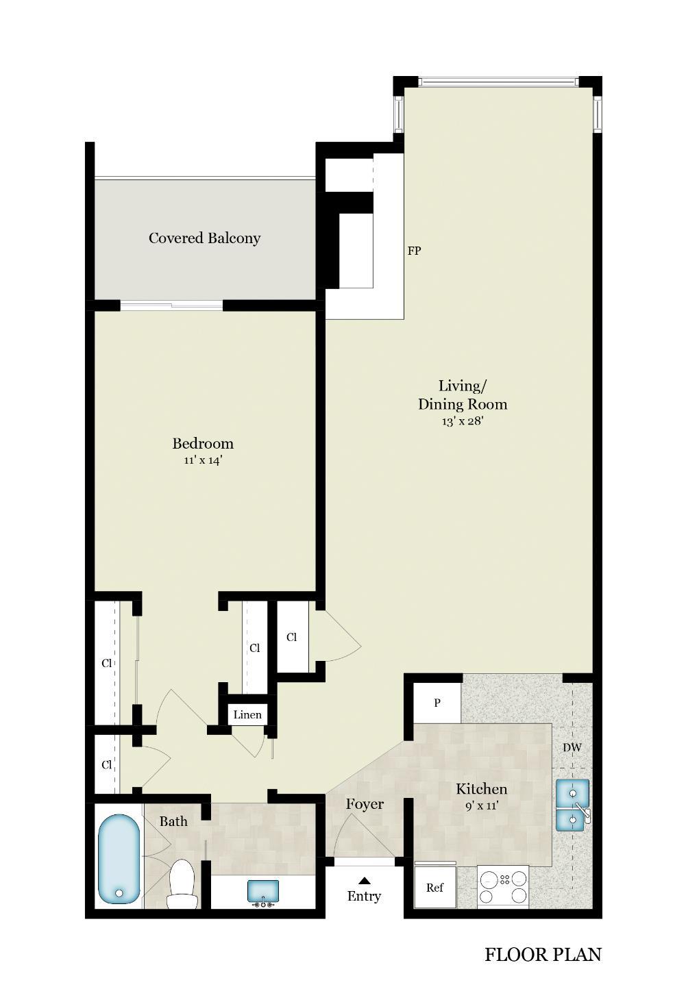 Detail Gallery Image 13 of 13 For 1350 California St #302,  San Francisco,  CA 94109 - 1 Beds | 1 Baths