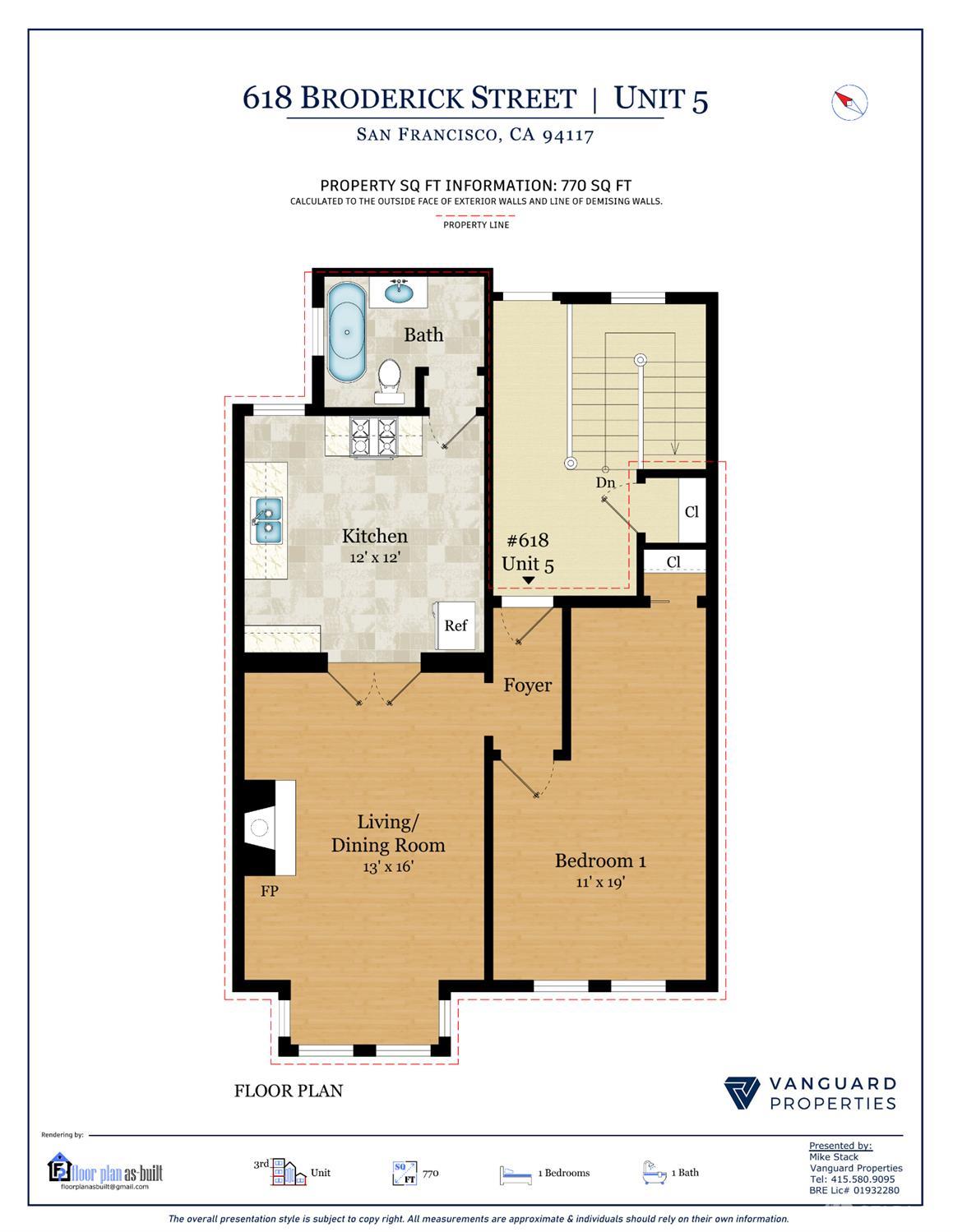 Detail Gallery Image 7 of 16 For 618 Broderick St, San Francisco,  CA 94117 - – Beds | – Baths