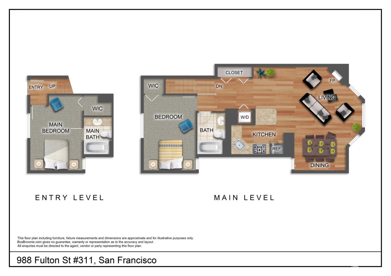 Detail Gallery Image 19 of 19 For 988 Fulton St #311,  San Francisco,  CA 94117 - 2 Beds | 2 Baths