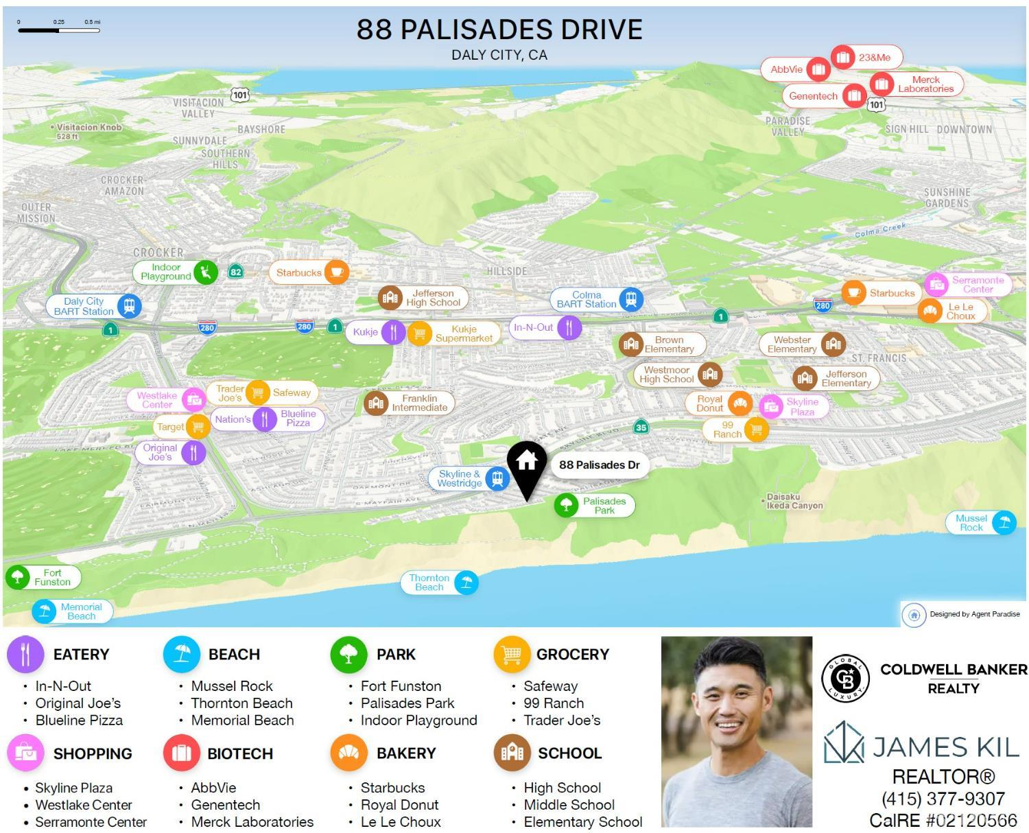 Detail Gallery Image 41 of 41 For 88 Palisades Dr, Daly City,  CA 94015 - 3 Beds | 2 Baths