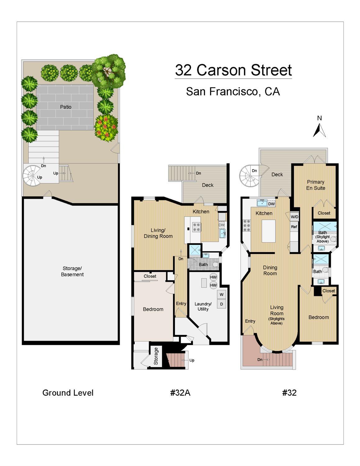 Detail Gallery Image 18 of 18 For 32 Carson St, San Francisco,  CA 94114 - 3 Beds | 3 Baths