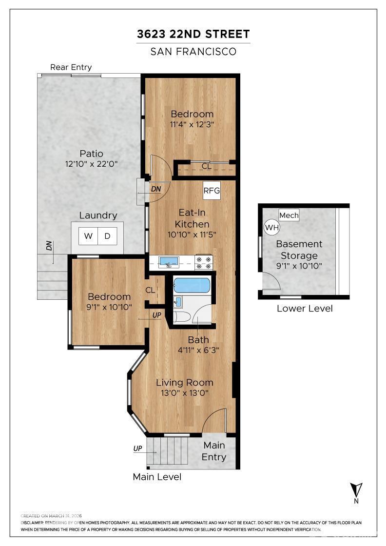 Detail Gallery Image 31 of 32 For 3623 22nd St, San Francisco,  CA 94114 - 2 Beds | 1 Baths