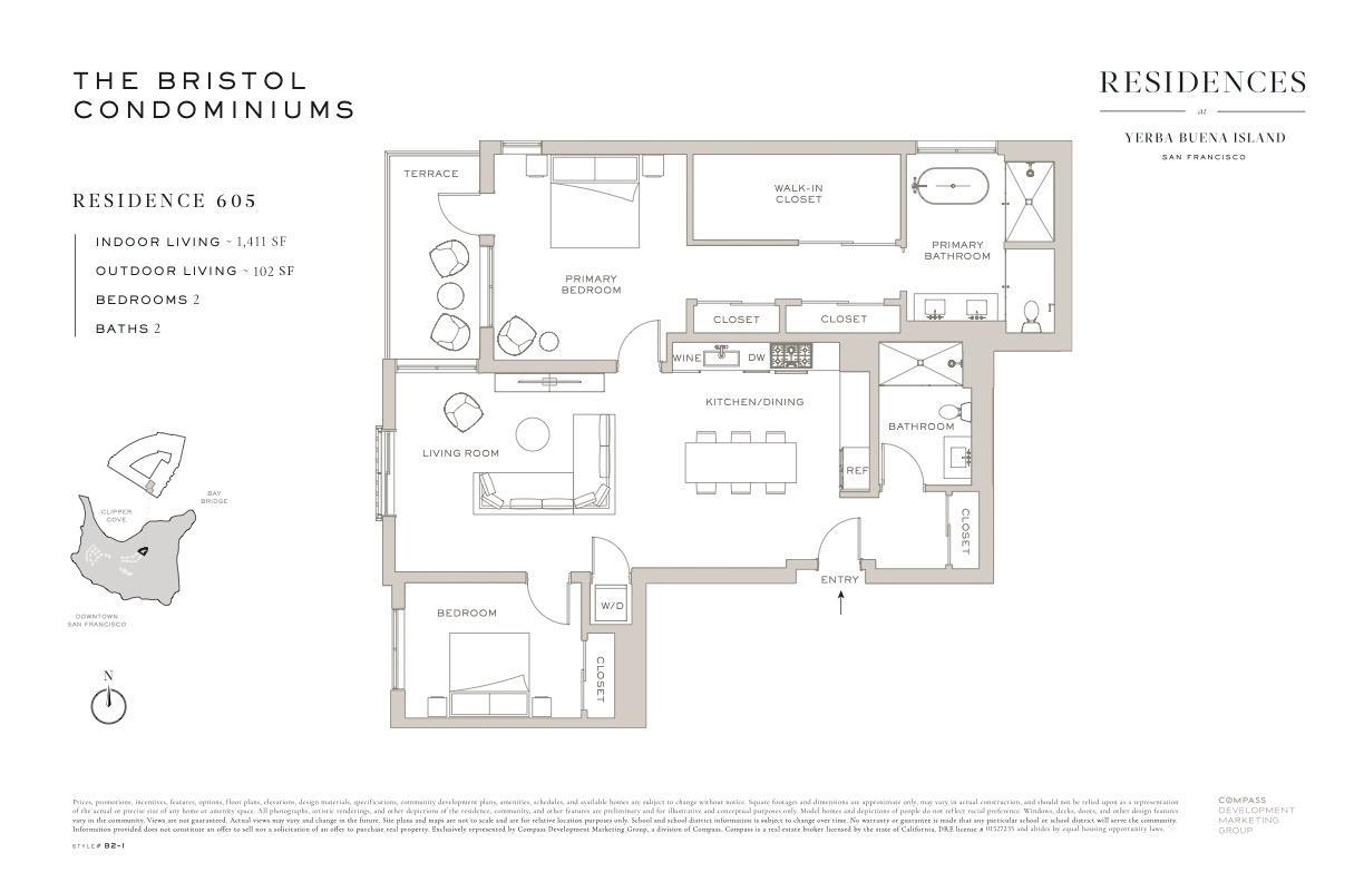 1 Bristol UNIT 605, San Francisco, CA, 94130